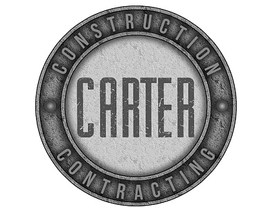 Carter Construction Concept Logo concrete logo construction