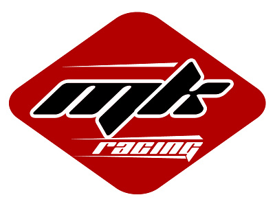 MK Racing car racing race car logo