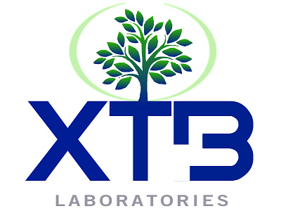 XTB Laboratories Logo Design green green business saving trees xtb xtb laboratories