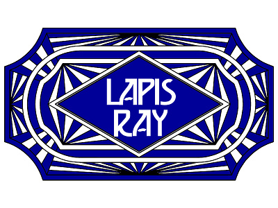 Lapis Ray Interior Design Firm Logo Design art deco blake andujar logo design interior design lapis ray