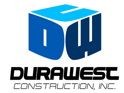 Durawest Construction Logo Design blake andujar construction company logo design construction logo design durawest construction logo design by blake andujar