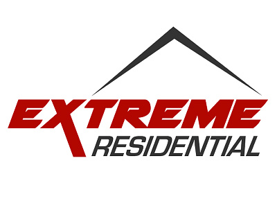 Extreme Residential Logo blake andujar logo builder construction construction logo design extreme residential home building logo design by blake andujar