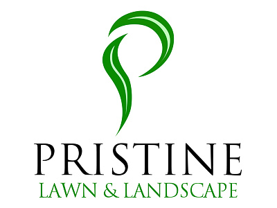 Pristine Lawn & Landscape Care Logo landscaping lawn care logo design by blake andujar pristine lawn landscape