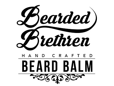 Bearded Brethren Beard Balm Logo for Packaging bearded brethren beard balm logo by blake andujar logo for packaging