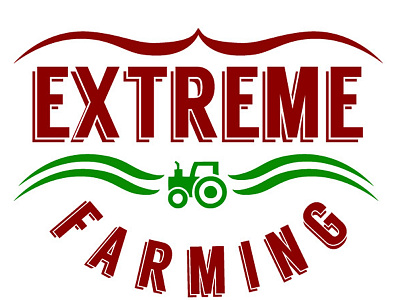 Extreme Farming Logo Design blake andujar blueberry farm extreme farming