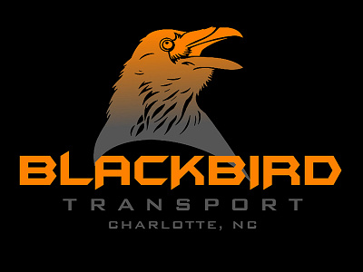 BLACKBIRD TRANSIT blackbird transit blake andujar logo design shipping trucking