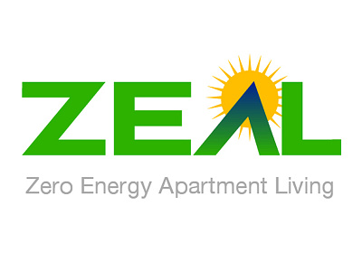 Zeal [ ZERO ENERGY APARTMENT LIVING ] Logo Design