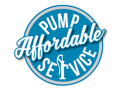 Affordable Pump Service Logo Design affordable pump service logo design by blake