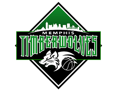 Memphis Timberwolves Basketball Team Logo basketball logo basketball team logo design by blake andujar memphis timberwolves
