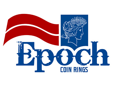 Epoch Coin Rings Logo Design epoch coin rings