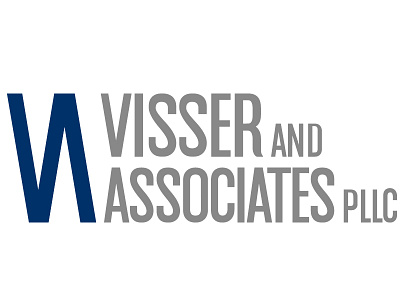 Vissor and Associates, PLLC logo design attorney logo law firm logo logo design by blake andujar visser vissor and associates vissor and associates pllc