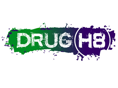 DrugH8 Logo design drug rehabilitation drugh8 rehab speaking