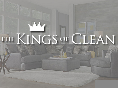 The Kings of Clean Logo Design blake andujar cleaning services