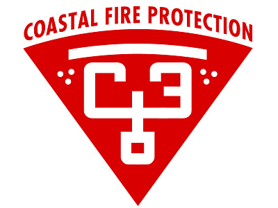 Coastal Fire Protection Logo Design coastal fire protect logo design by blake andujar