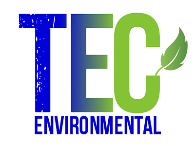 TEC Environmental Logo asbestosmold abatement company logo design by blake andujar tec environmental logo