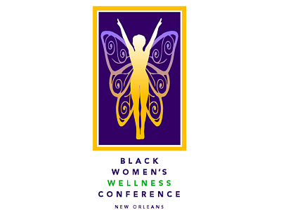 Black Women's Wellness Conference 2019 Logo black womens wellness conference blake andujar logo design bwwc new orleans
