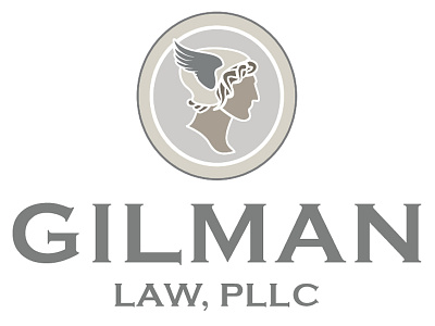 Gilman Law PLLC Logo derek gilman gilman law pllc gilmanlawpllc.net logo design by blake andujar