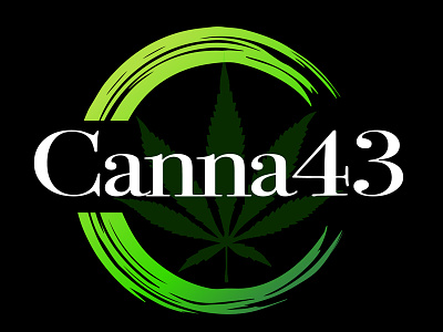 Canna43 Cannaibis Dispensary Logo Design blake andujar logo design canna43 cannabis cannabis branding cannabis design dispensary logo