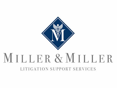 Miller & Miller Litigation Support Services Logo Design blake andujar logo design medical litigation logo medical litigation logo