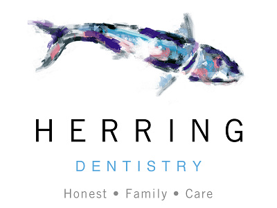 HERRING DENTISTRY Company Name & Logo Design blake andujar logo design herring dentistry herring dentistry