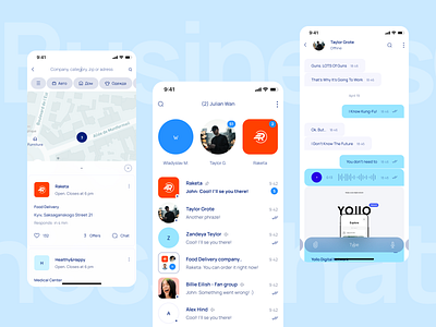 VVPROD: BusinessChat app app app design design figma mobile mobile app ui uiux design ux web web design