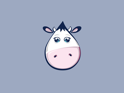 Milk Drop animal cow drop illustration logo mark milk symbol