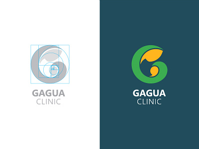 Gagua Clinic care child g golden section letter logo mark maternity medical mother