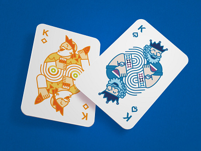 Ikano Playing Cards card character illustration king play playing cards