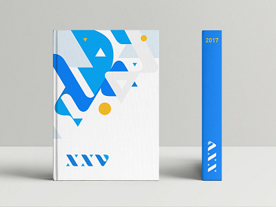 XXV book brand identity branding letter mark number roman numerals triangle