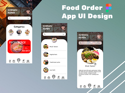 Ichiraku Ramen Delivery - Naruto app graphic design ui ux