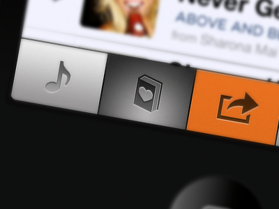 Music App Tab Bar collection iphone music tab bar