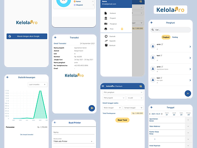 KelolaPro - PMS (Property Management App) Mobile Design