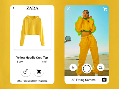 Augmented Reality Fitting Room Fashion Shop Zara