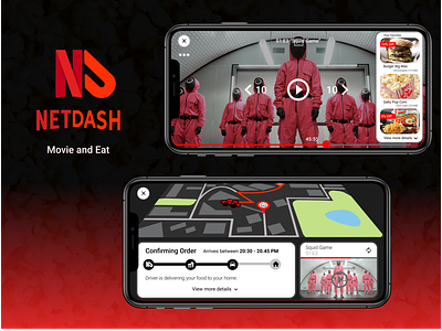 Netdash (Netflix x DoorDash) Movie Food Delivery Mobile App