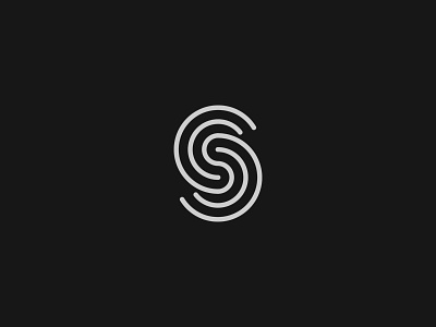 S Mark logo mark negative s vector