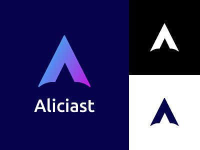 Aliciast Logo branding design fashion logo flat flat logo gradient gradient logo graphic design illustration logo logo design minimal logo minimalist modern modern logo