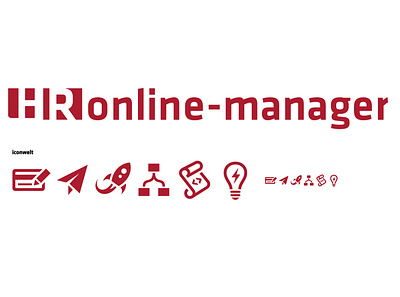 HR Online Manager Logo design icon iconography icons illustration inspire logo