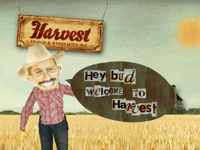 Harvest Studio characterdesign illustration typography