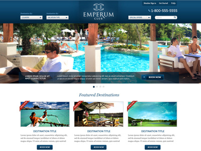 Emperum Club Website design web