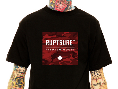 RUPTSURE® 💀 Red Box Camo T-shirt Design apparel tshirt tshirt design