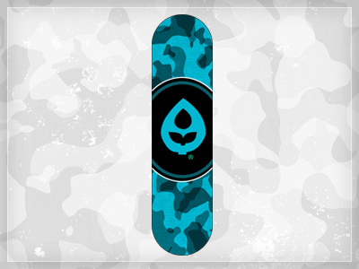 CROPS® Blue Camo Deck skateboard