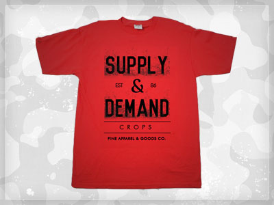 CROPS® Supply & Demand T-shirt apparel t shirt