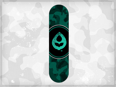 CROPS® Green Camo Deck skateboard