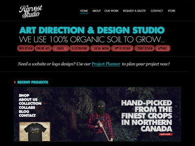 Harvest Studio - Homepage