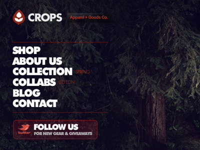 CROPS® Old Homepage Concept