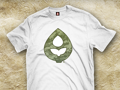 CROPS® OG Green Camo Logo apparel t shirt