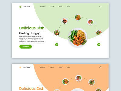 Food Web UI app clean design design fresh graphic design professional ui ui design uiux ux design web app web ui website website design