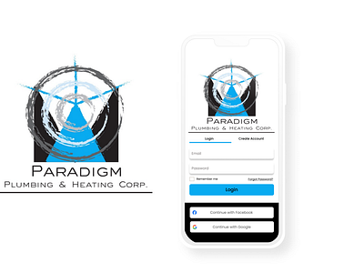 Logo Design & App sign up/log in screen