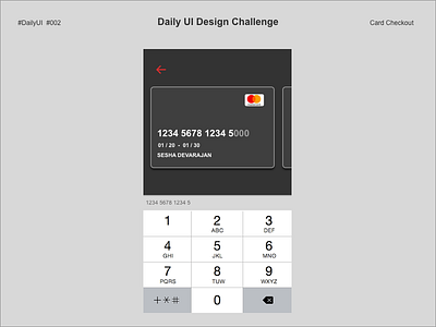 Card Checkout 002 checkout dailyui sketch