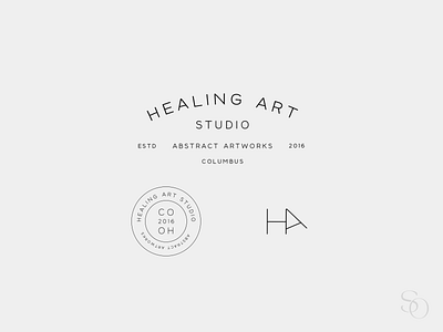 Healing Art Studio Logo & Branding branding graphic design typography